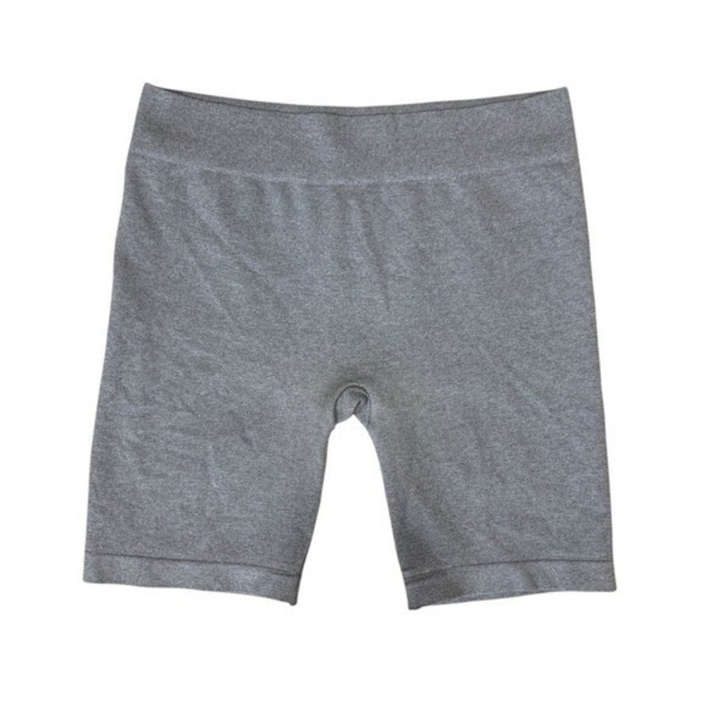 Intimately Free People M Gray Ribbed Seamless High Waist Stretch Biker Shorts